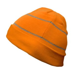 HI-VIS KNIT CAP SAFETY BEANIE(808RT-OR)
